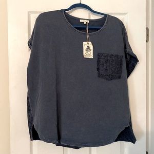 Unique short sleeved top